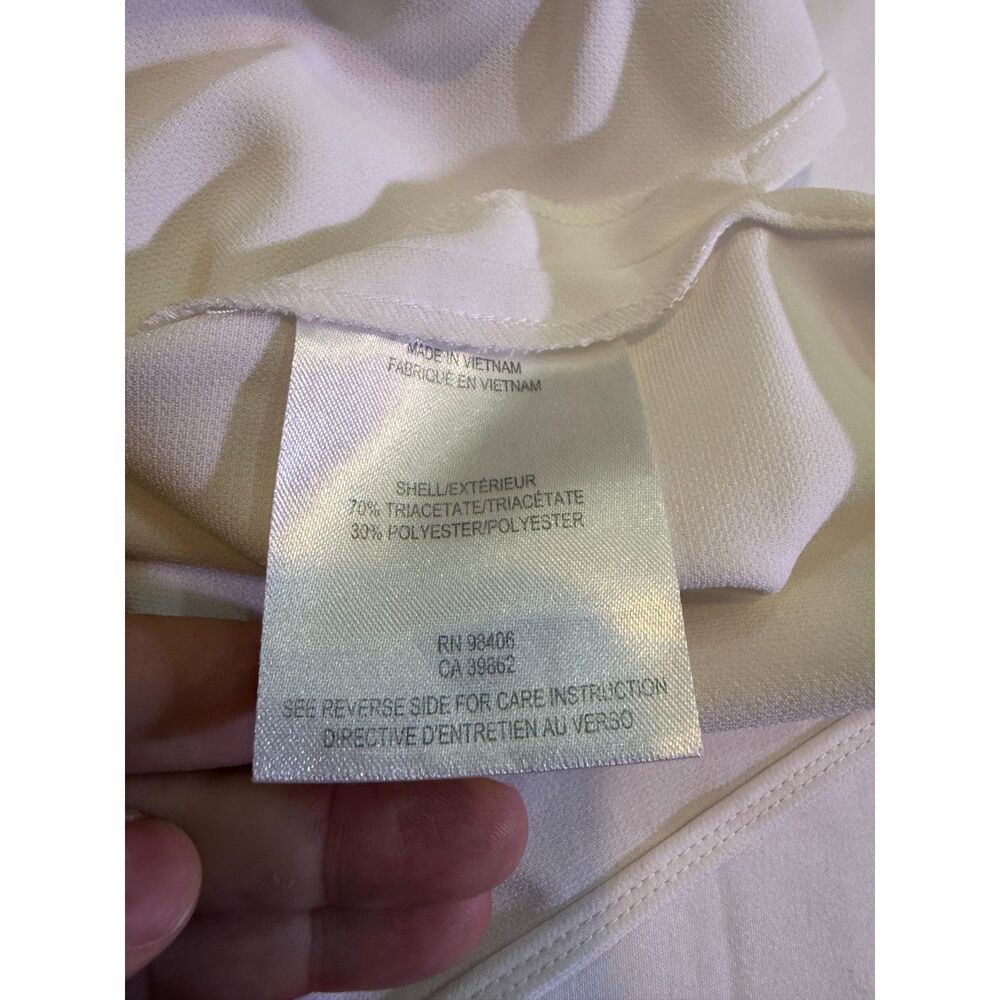 Theory Ivory Sleeveless Tunic Top Size Small Mock Neck - Picture 7 of 9